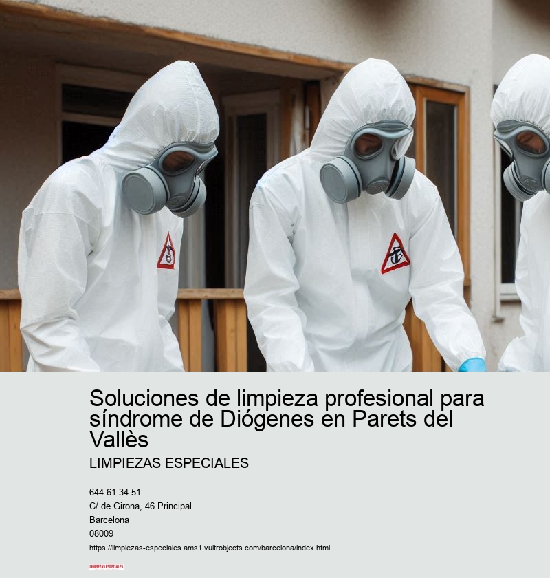 Limpieza especializada para el síndrome de Diógenes en Parets del Vallès