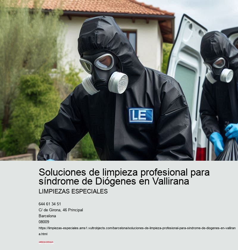 Soluciones de limpieza profesional para síndrome de Diógenes en Vallirana