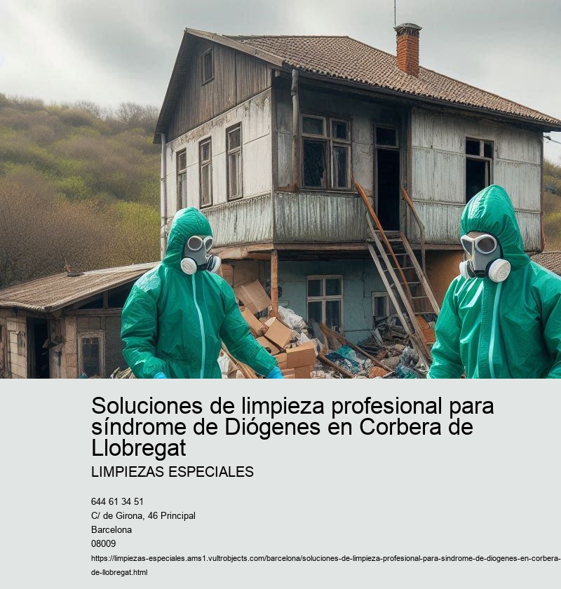 Soluciones de limpieza profesional para síndrome de Diógenes en Corbera de Llobregat