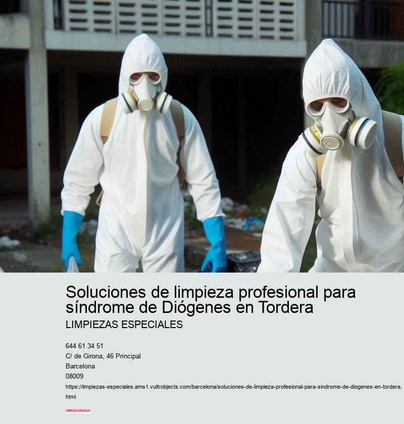 Soluciones de limpieza profesional para síndrome de Diógenes en Tordera