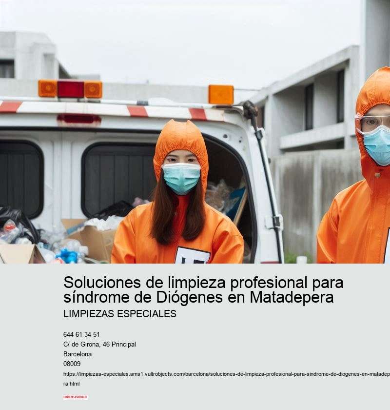 Soluciones de limpieza profesional para síndrome de Diógenes en Matadepera