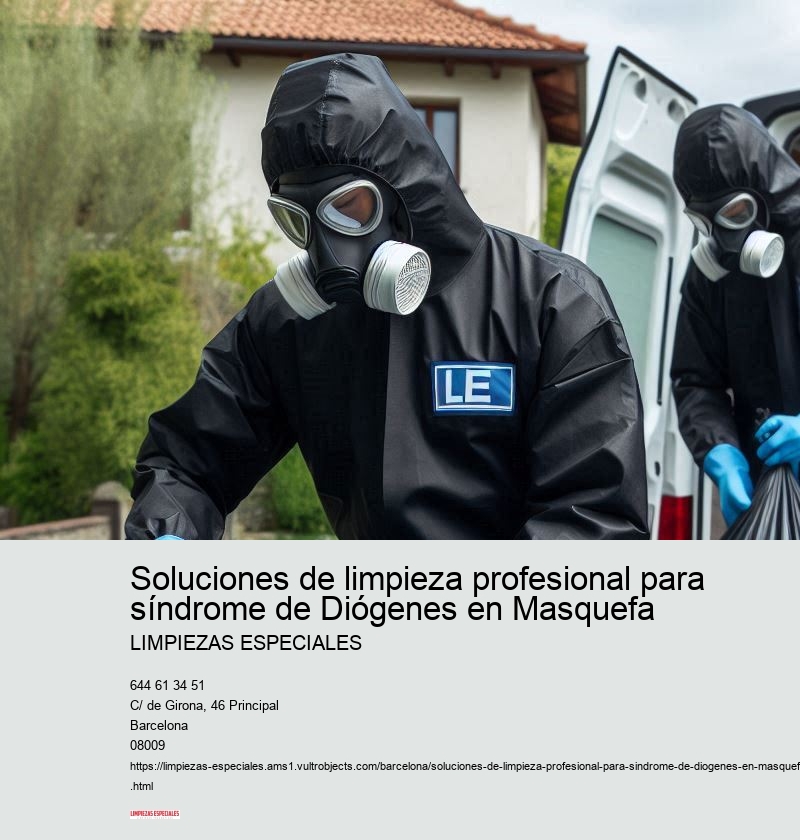 Soluciones de limpieza profesional para síndrome de Diógenes en Masquefa