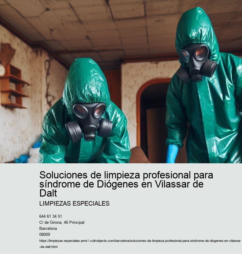 Soluciones de limpieza profesional para síndrome de Diógenes en Vilassar de Dalt