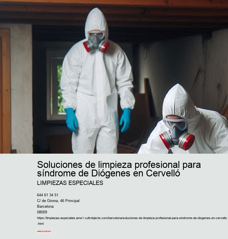 Nuestro proceso de limpieza para el síndrome de Diógenes
