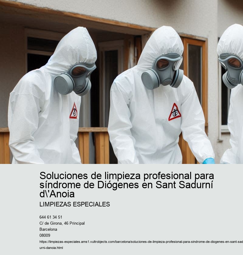Importancia de una limpieza profesional para el síndrome de Diógenes