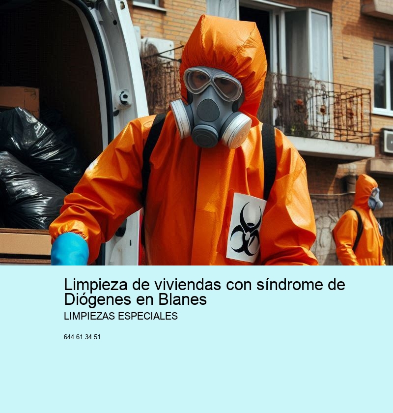 Limpieza de viviendas con síndrome de Diógenes en Blanes