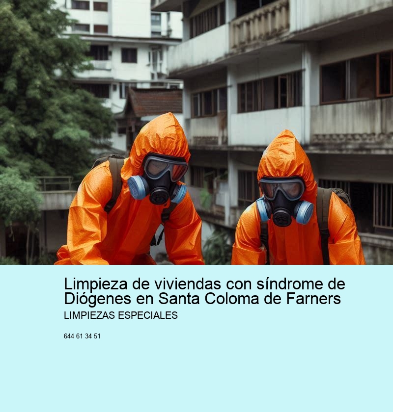 Limpieza de viviendas con síndrome de Diógenes en Santa Coloma de Farners