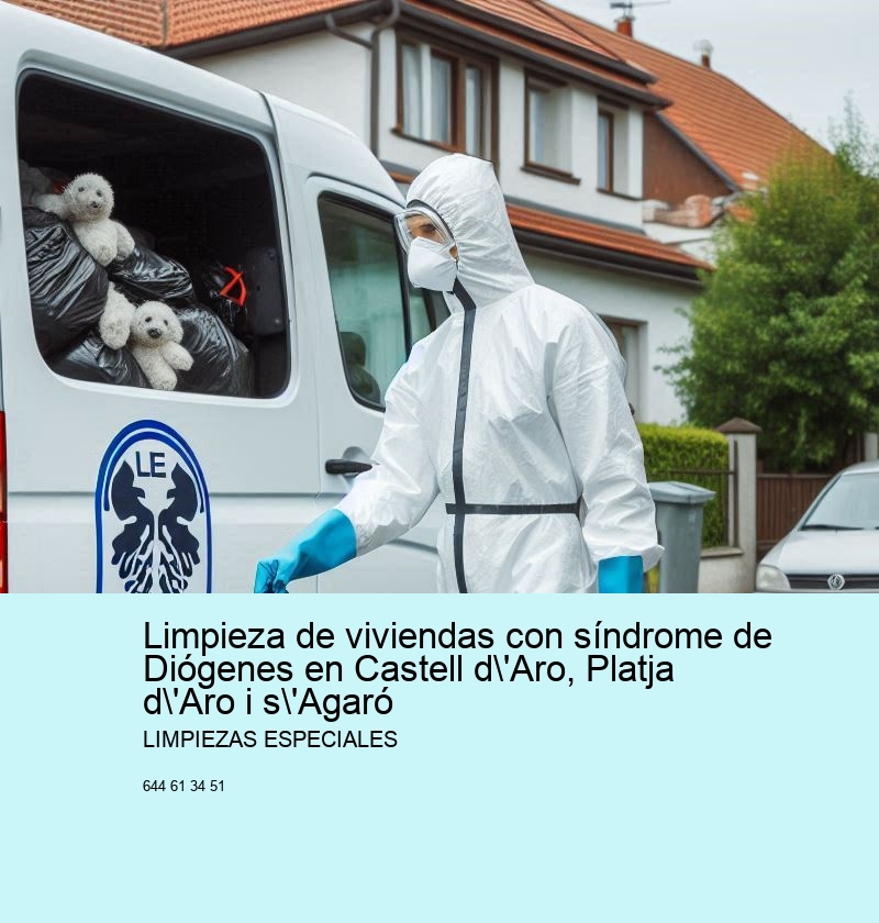 Limpieza de viviendas con síndrome de Diógenes en Castell d'Aro, Platja d'Aro i s'Agaró