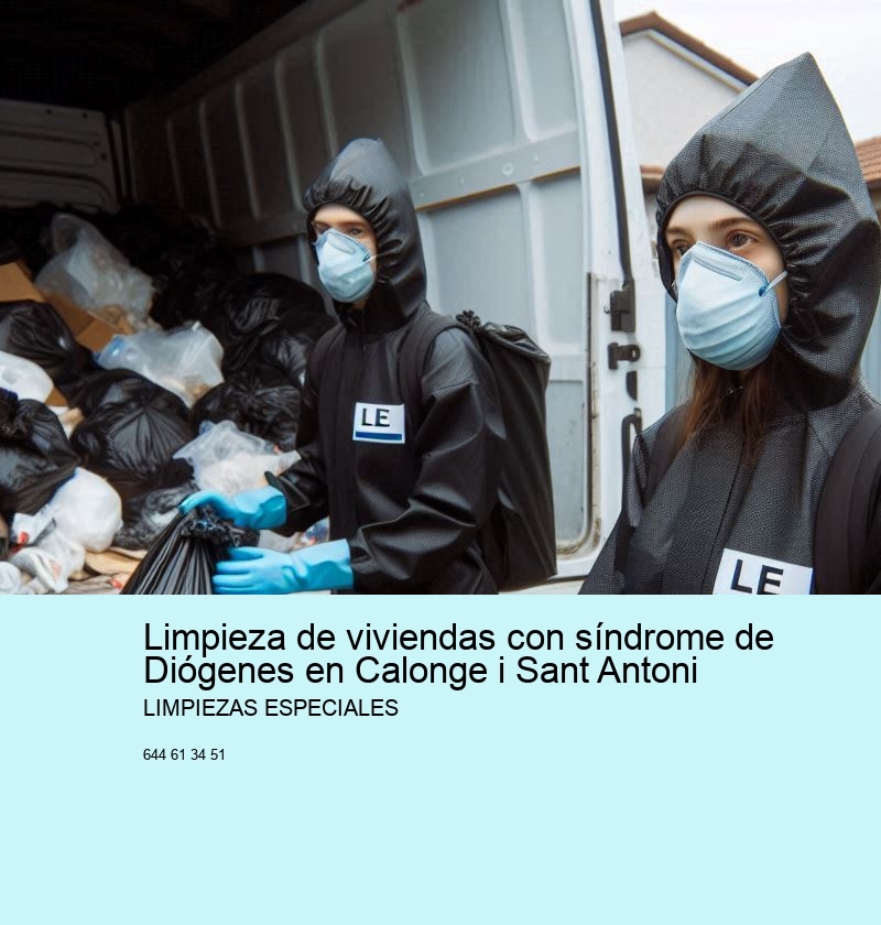 Limpieza de viviendas con síndrome de Diógenes en Calonge i Sant Antoni