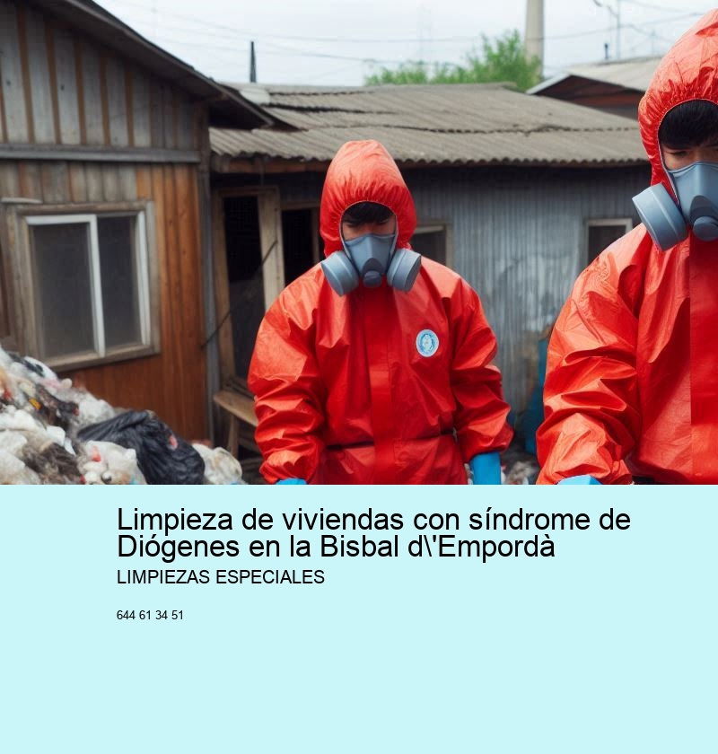 Limpieza de viviendas con síndrome de Diógenes en la Bisbal d'Empordà