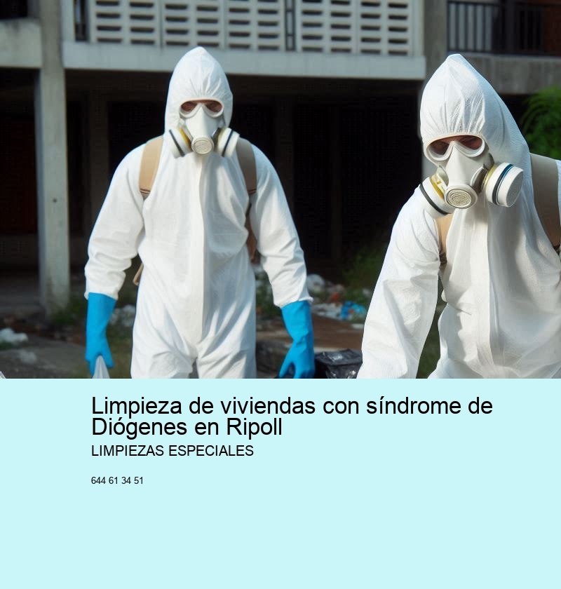 Limpieza de viviendas con síndrome de Diógenes en Ripoll