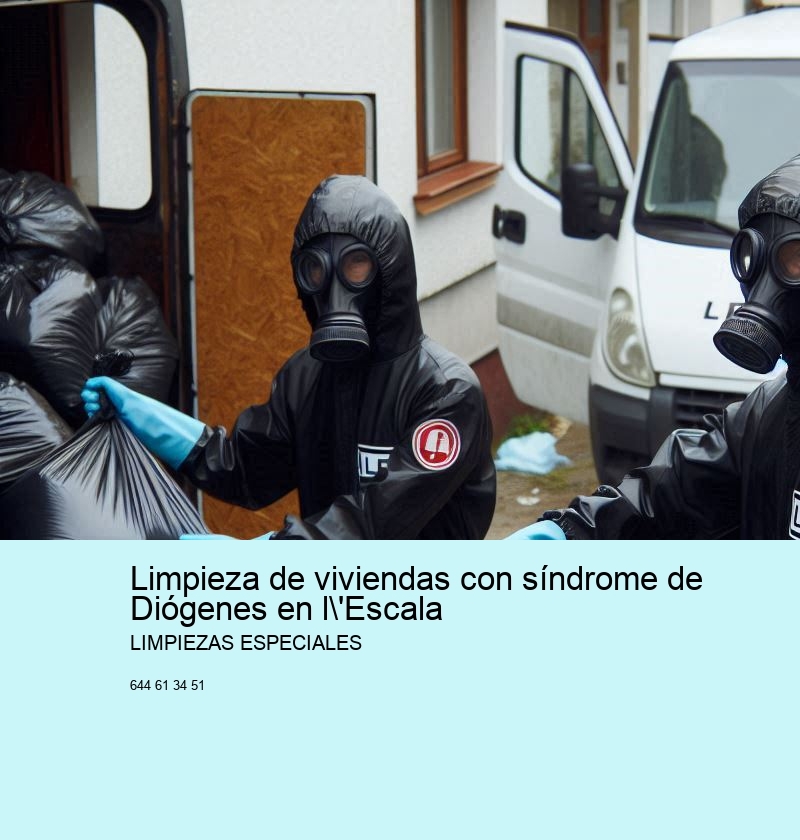 Limpieza de viviendas con síndrome de Diógenes en l'Escala