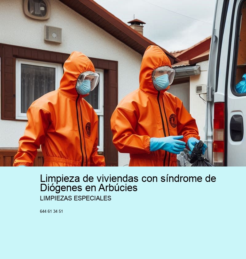 Limpieza de viviendas con síndrome de Diógenes en Arbúcies