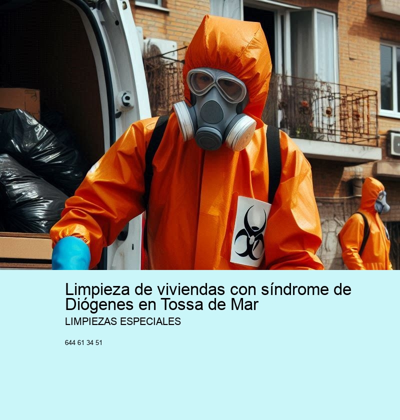 Limpieza de viviendas con síndrome de Diógenes en Tossa de Mar