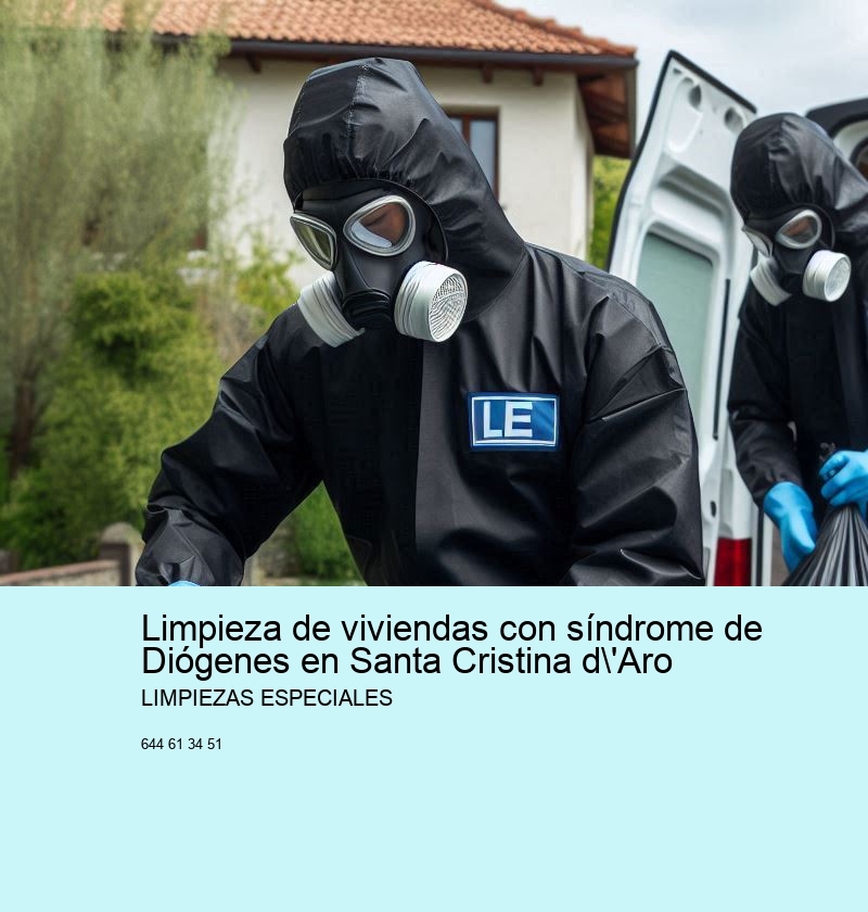 Limpieza de viviendas con síndrome de Diógenes en Santa Cristina d'Aro