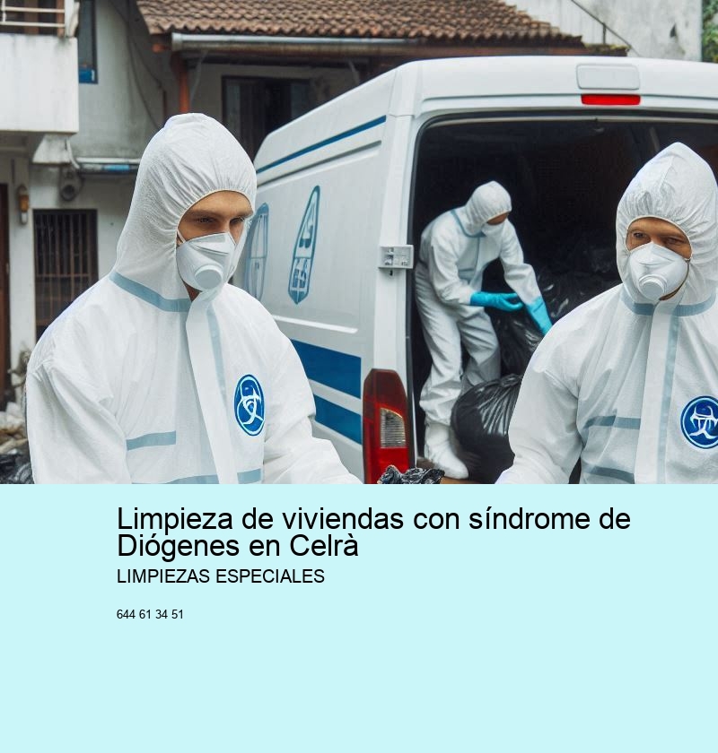 Limpieza de viviendas con síndrome de Diógenes en Celrà