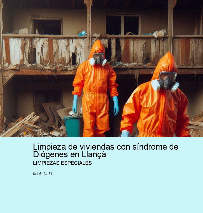 Limpieza de viviendas con síndrome de Diógenes en Llançà