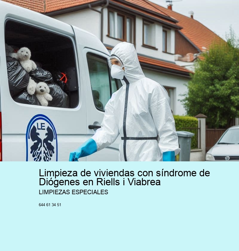 Limpieza de viviendas con síndrome de Diógenes en Riells i Viabrea