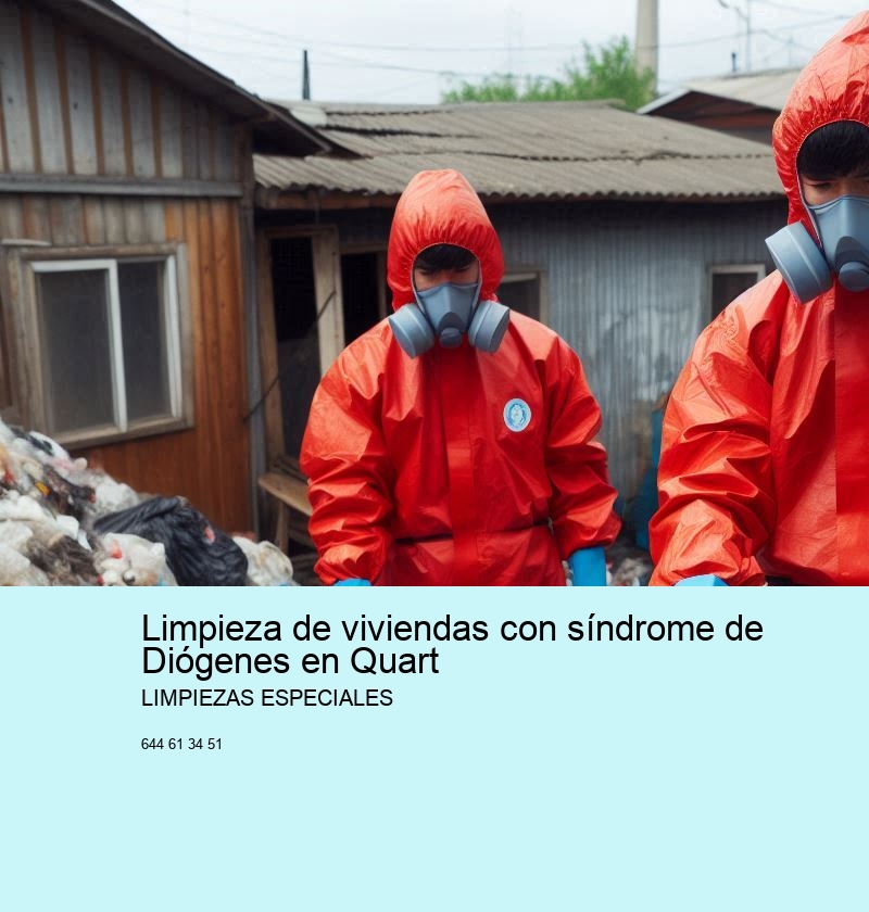 Limpieza de viviendas con síndrome de Diógenes en Quart