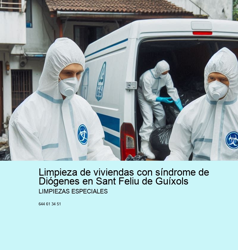 Limpieza de viviendas con síndrome de Diógenes en Sant Feliu de Guíxols