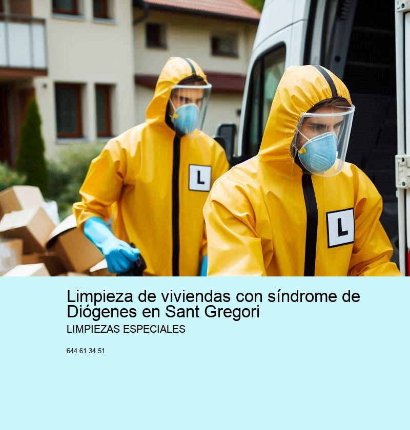 Servicios de Limpiezas Especiales para el síndrome de Diógenes