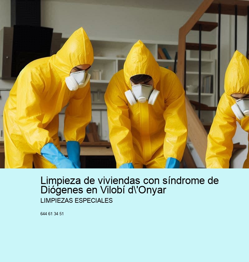 Servicios de Limpiezas Especiales para el síndrome de Diógenes